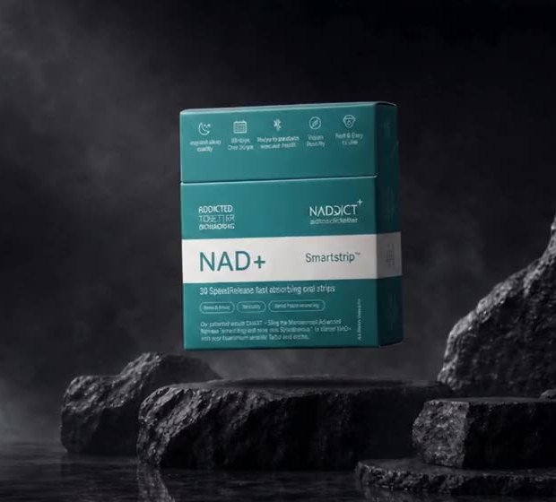 NAD SmartStrip+ pack of dissolvable NAD+ oral strips